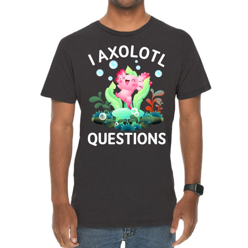 Cute Axolotl Lover Mexican Salamander I Axolotl Qu Vintage T-shirt | Artistshot