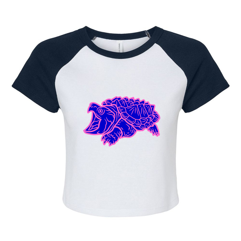 Trending Alligator Snapping Turtle - Reptile - Wildlife - Cute Turtle Raglan Crop Top by declangreenwood | Artistshot