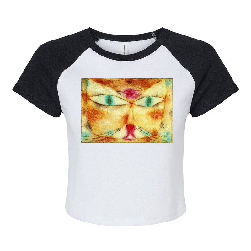 Cat And Bird By Paul Klee Favourite Artists Collection Poster Raglan Crop Top by mukasatjatji5 | Artistshot