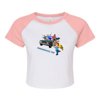 Paradise Pd Car Chase 1 Raglan Crop Top | Artistshot