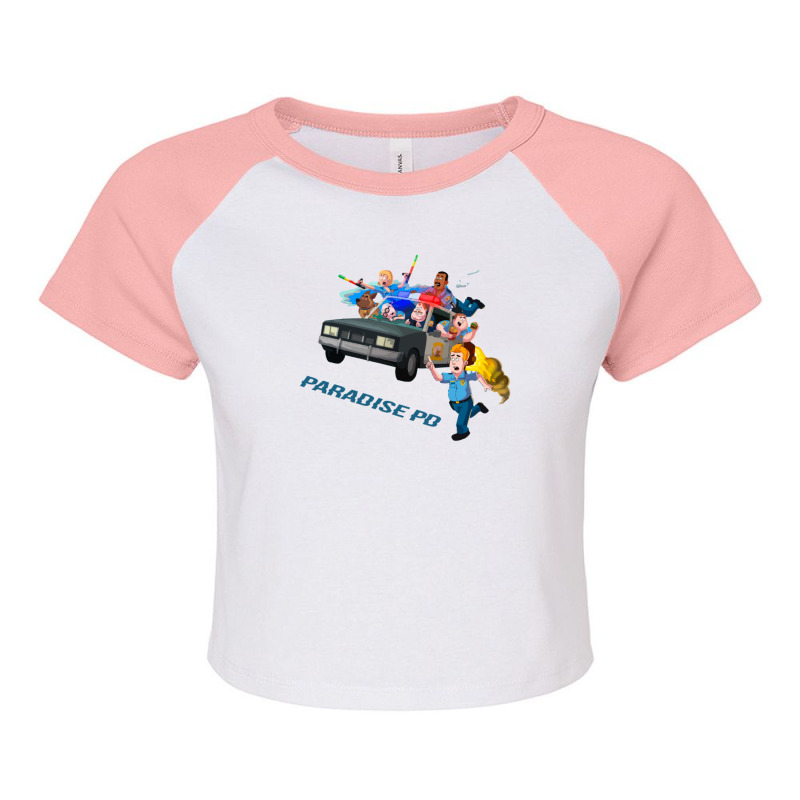 Paradise Pd Car Chase 1 Raglan Crop Top by StarActon | Artistshot