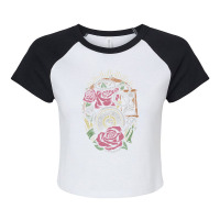 Precious Time Illustration Raglan Crop Top | Artistshot