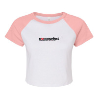 Smile Summerfest Concert 2021 Raglan Crop Top | Artistshot