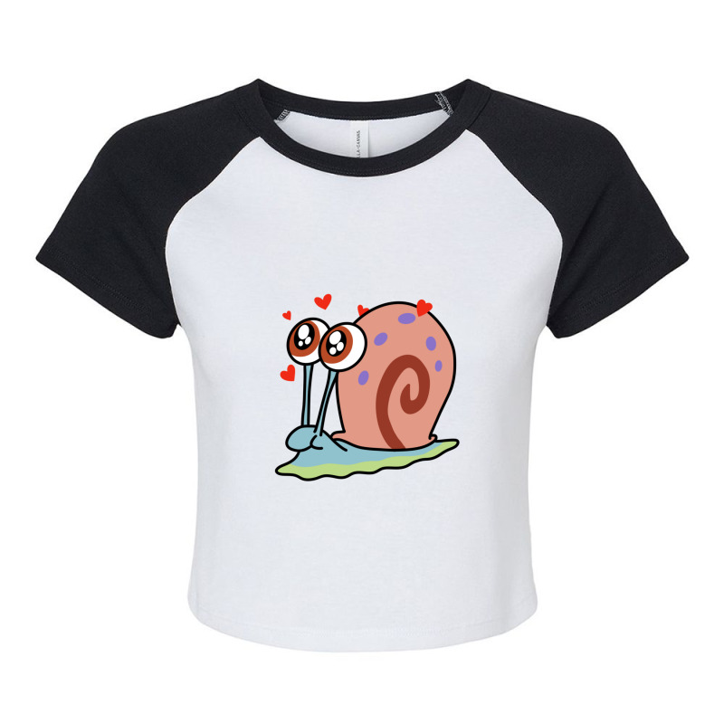 Gary The Snail 12 Raglan Crop Top by MaragretPolino | Artistshot