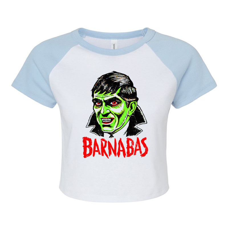 Barnabas Collins       Vintage Horror Aesthetic Raglan Crop Top by hurnammoanej | Artistshot