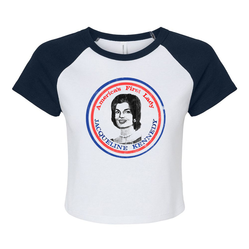 America's First Lady   Jacqueline Kennedy Raglan Crop Top by trigerlitac | Artistshot