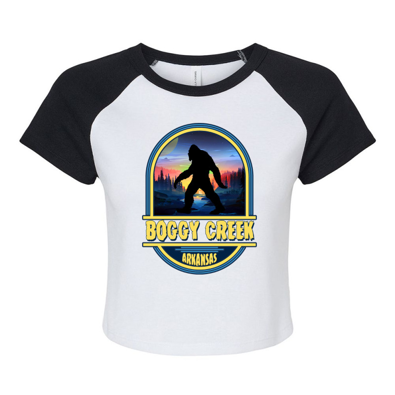 Boggy Creek, Arkansas Travel Badge Raglan Crop Top by nustadtulif | Artistshot