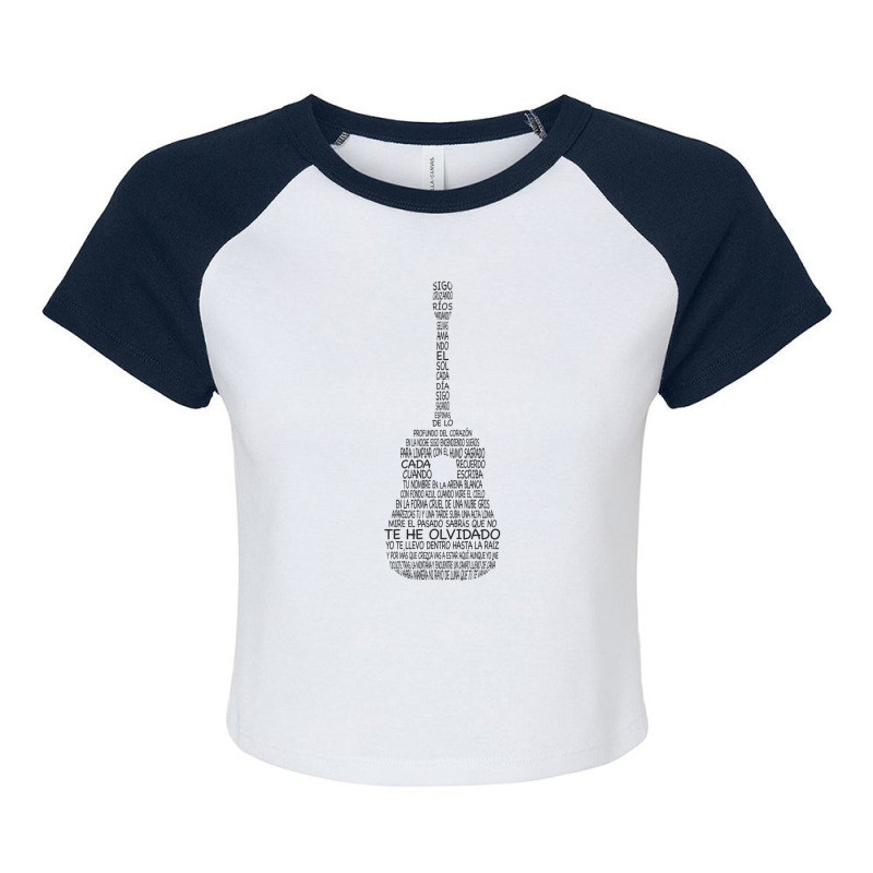 Lyric Natalia Lafourcade - Hasta La Raíz 2015 Raglan Crop Top by RogerHunnell | Artistshot