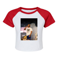 Frank Live Stage Concert Raglan Crop Top | Artistshot