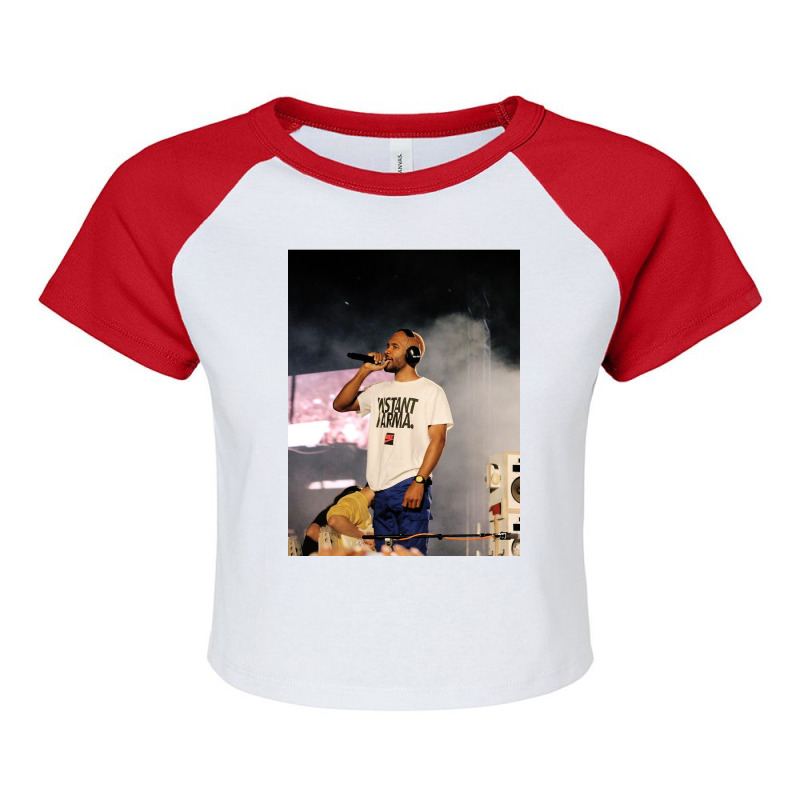 Frank Live Stage Concert Raglan Crop Top by davepostlisa | Artistshot