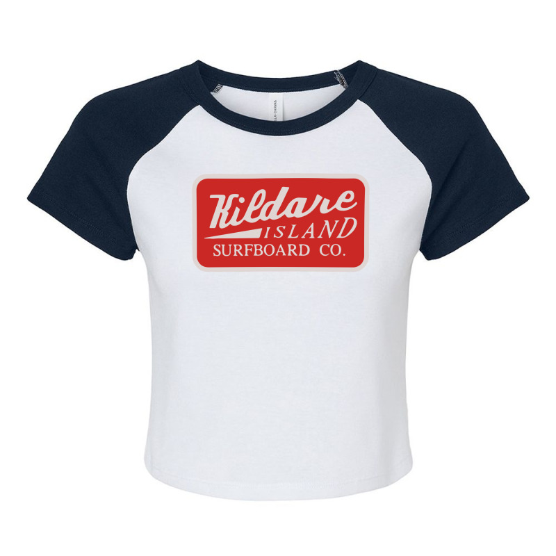 Kildare Island Surf Raglan Crop Top by youshatabaank | Artistshot