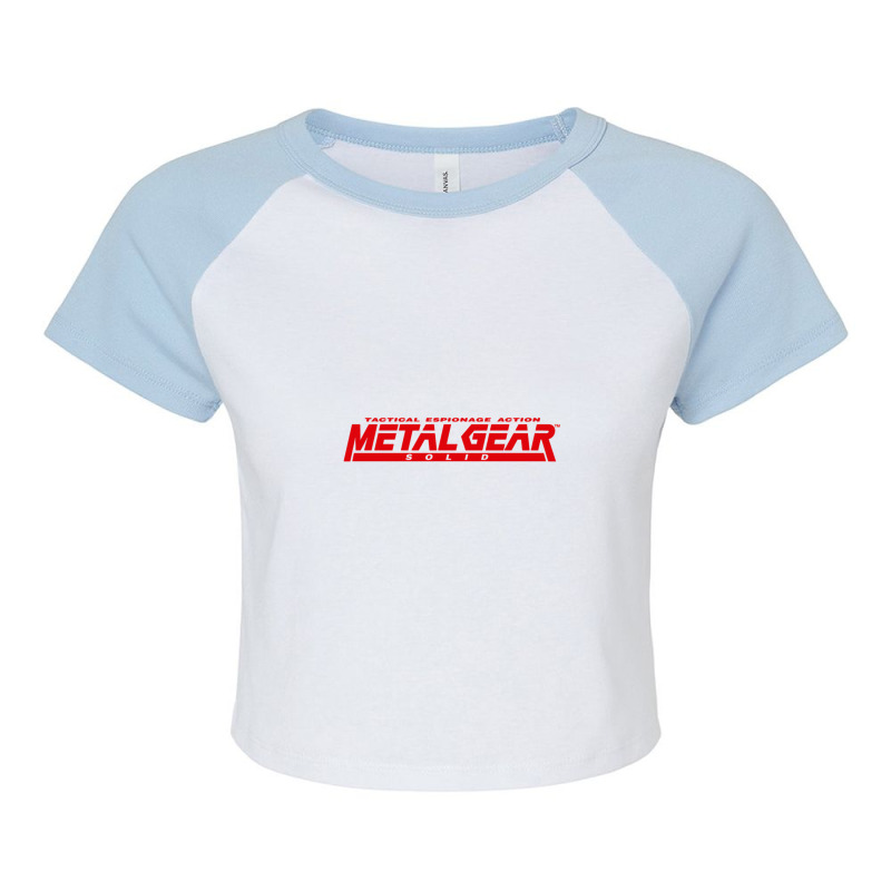 Metal Gear Solid Raglan Crop Top by NathanStenberg | Artistshot