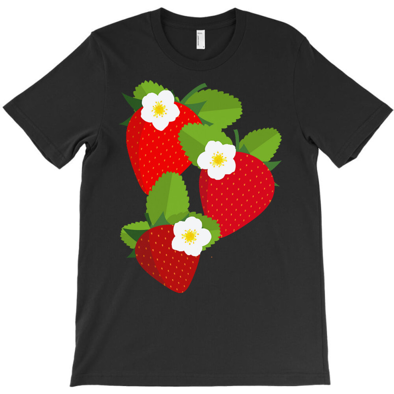 Strawberry T  Shirt Strawberries And Blossoms T  Shirt T-shirt | Artistshot