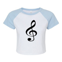 Music Note 1 Raglan Crop Top | Artistshot