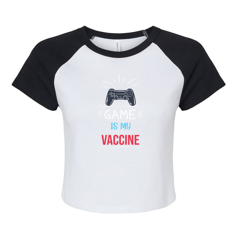 Game Is My Vaccine Raglan Crop Top by RichardAdams | Artistshot