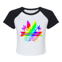 Cape Coral Florida Vacation Island Family Group Raglan Crop Top | Artistshot