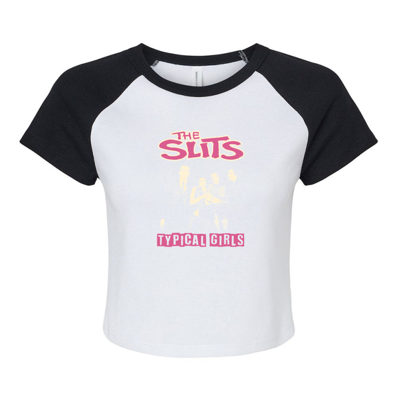 The Slits Typical Girls Raglan Crop Top by RogerHunnell | Artistshot