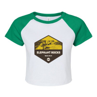 Hot Trend Elephant Rocks State Park Missouri Raglan Crop Top | Artistshot