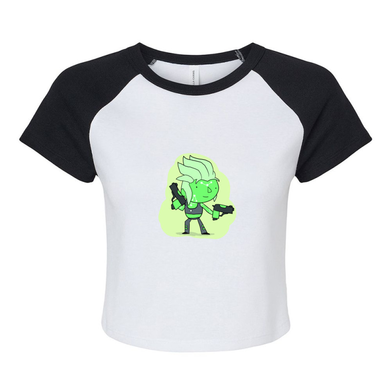 Brawlhalla  Fatal Error Ada 1 Raglan Crop Top by JohannaMay | Artistshot