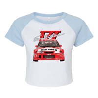 Evo 6 Vi Tme Wrc Ralliart Mitsubish Evolution Enkei Tommi Mäkinen Raglan Crop Top | Artistshot