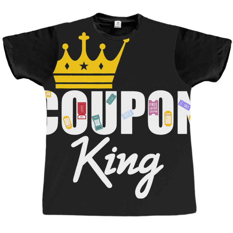 Couponer Couponing Crown Coupon King Graphic T-shirt | Artistshot