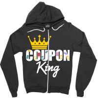 Couponer Couponing Crown Coupon King Zipper Hoodie | Artistshot