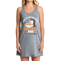 Coffee And Penguin Cute Sea Bird King Emperor Peng Tank Dress | Artistshot