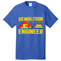 Demolition Engineer Master Builder Building Blocks Bricks Basic T-shirt | Artistshot