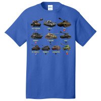 Top Ten Best Ww2 Tanks M4 Sherman Panzer Iv Tiger Ii T 34 T Shirt Basic T-shirt | Artistshot