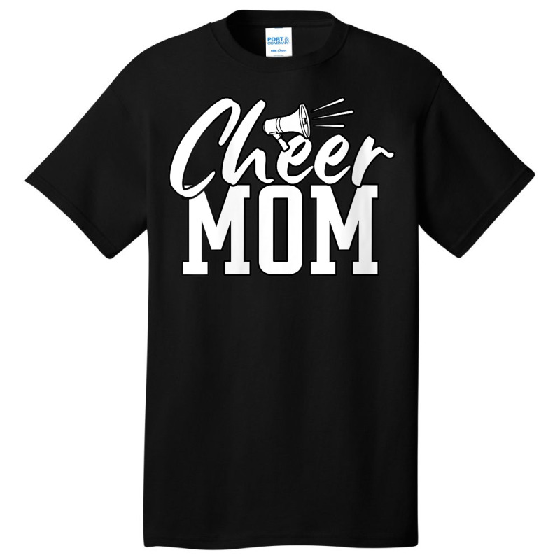 Womens Megaphone Cheer Mom Music Vintage Retro Basic T-shirt by HailieDesign | Artistshot