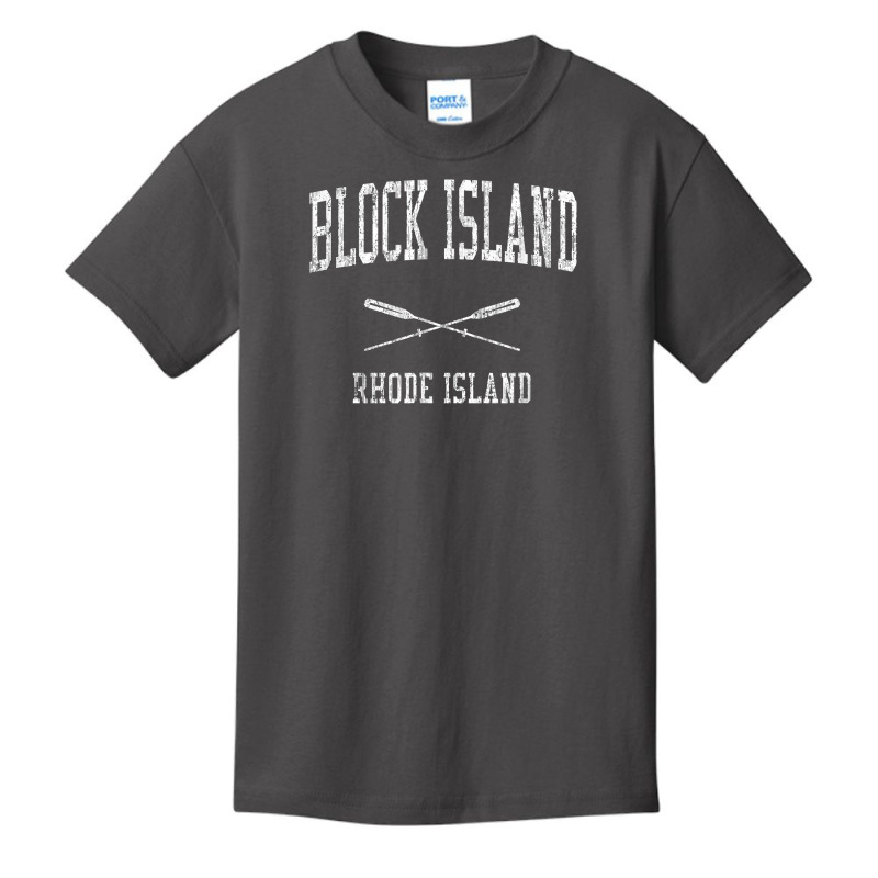 Block Island Rhode Island Ri Vintage Nautical Sports Design Basic Youth T-shirt by caulkyuladdenrxi | Artistshot