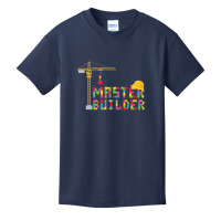 Master Builder Engineer Construction Building Bricks Blocks Basic Youth T-shirt | Artistshot