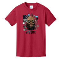 Black Bald Man Information Technology Life Basic Youth T-shirt | Artistshot