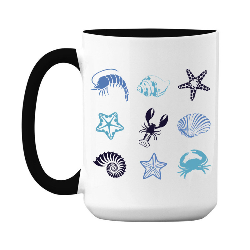 Crustacean Core Aesthetic Crustaceans Crab Lobster 15 Oz Coffee Mug | Artistshot