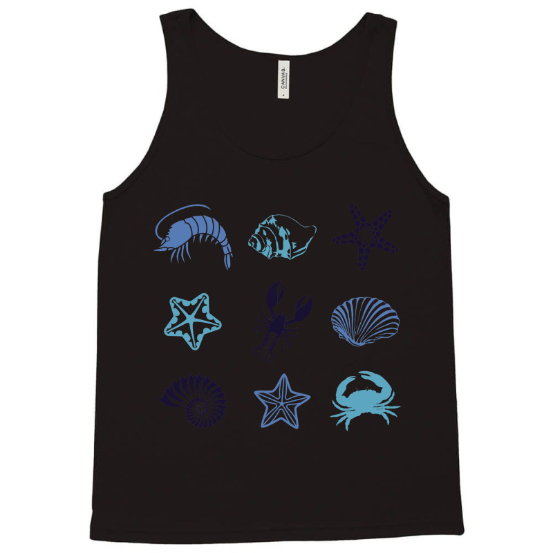 Crustacean Core Aesthetic Crustaceans Crab Lobster Tank Top | Artistshot