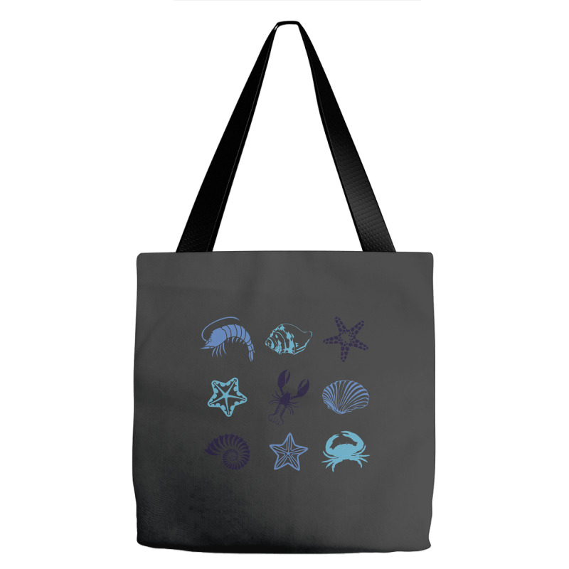 Crustacean Core Aesthetic Crustaceans Crab Lobster Tote Bags | Artistshot