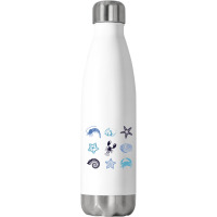 Crustacean Core Aesthetic Crustaceans Crab Lobster Stainless Steel Water Bottle | Artistshot