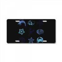 Crustacean Core Aesthetic Crustaceans Crab Lobster License Plate | Artistshot