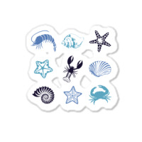 Crustacean Core Aesthetic Crustaceans Crab Lobster Sticker | Artistshot