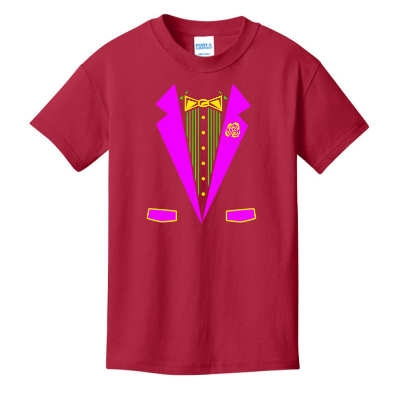 Funny Mardi Gras Tuxedo Costume Print Carnival Parade T Shirt Basic Youth T-shirt | Artistshot