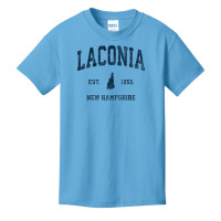 Laconia New Hampshire Nh Vintage Athletic Navy Sports Design Premium T Basic Youth T-shirt | Artistshot