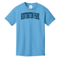 Huntington Park California Ca Vintage Athletic Sports Navy D Sweatshir Basic Youth T-shirt | Artistshot