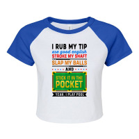 I Rub My Tip Use Good English Billiards Pool Snooker Cue T Shirt Raglan Crop Top | Artistshot