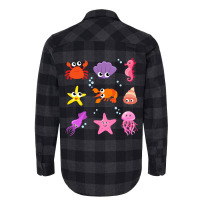 Crustacean Core Aesthetic Crustaceans Crab Lobster Flannel Shirt | Artistshot