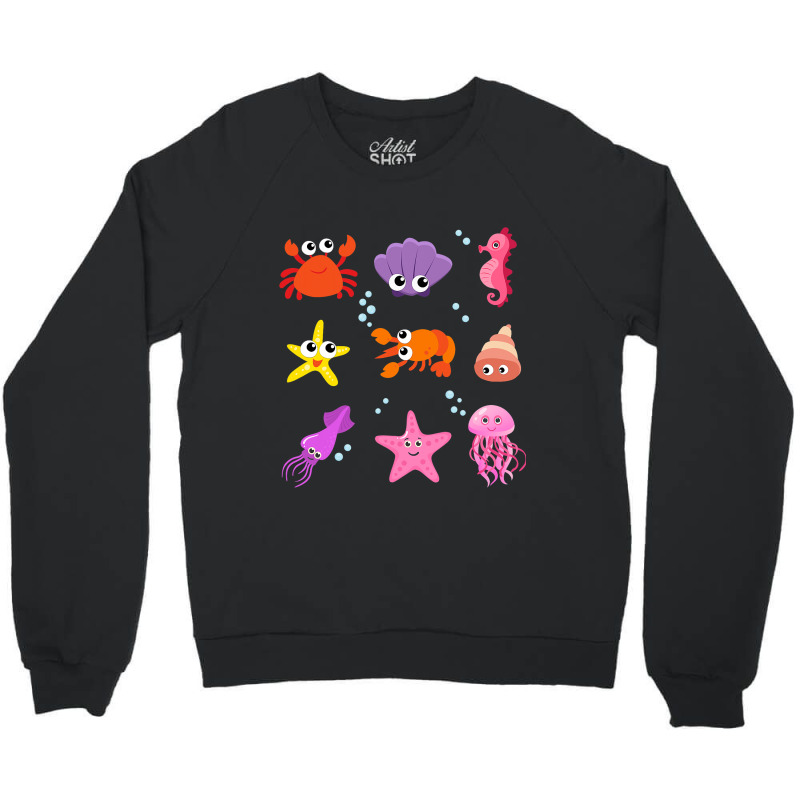 Crustacean Core Aesthetic Crustaceans Crab Lobster Crewneck Sweatshirt | Artistshot