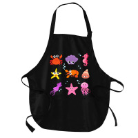 Crustacean Core Aesthetic Crustaceans Crab Lobster Medium-length Apron | Artistshot