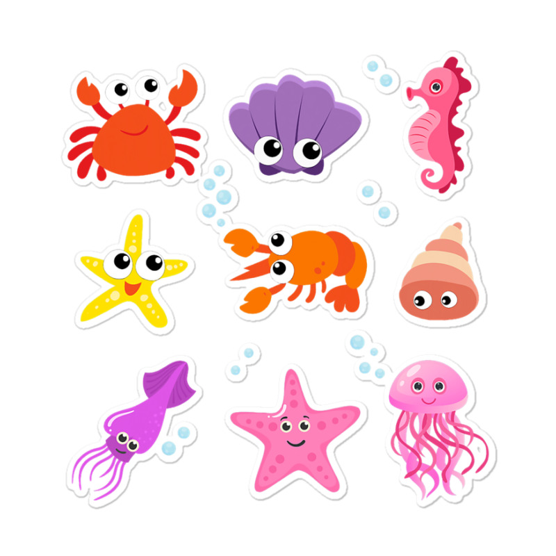 Crustacean Core Aesthetic Crustaceans Crab Lobster Sticker | Artistshot