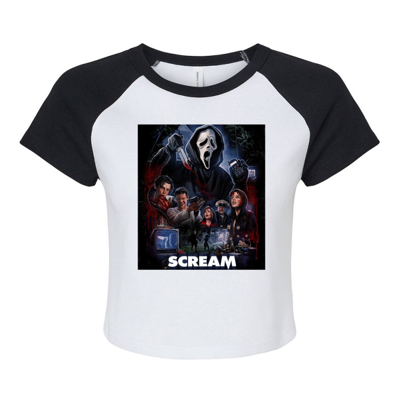 Scream Horror Movie Artwork Raglan Crop Top by rivulevizf | Artistshot