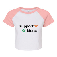 Trending Support Bipoc Raglan Crop Top | Artistshot