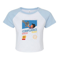 Compliance   Flight Of The Navigator Raglan Crop Top | Artistshot